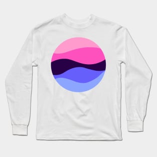 Omnisexual Waves Circle Long Sleeve T-Shirt